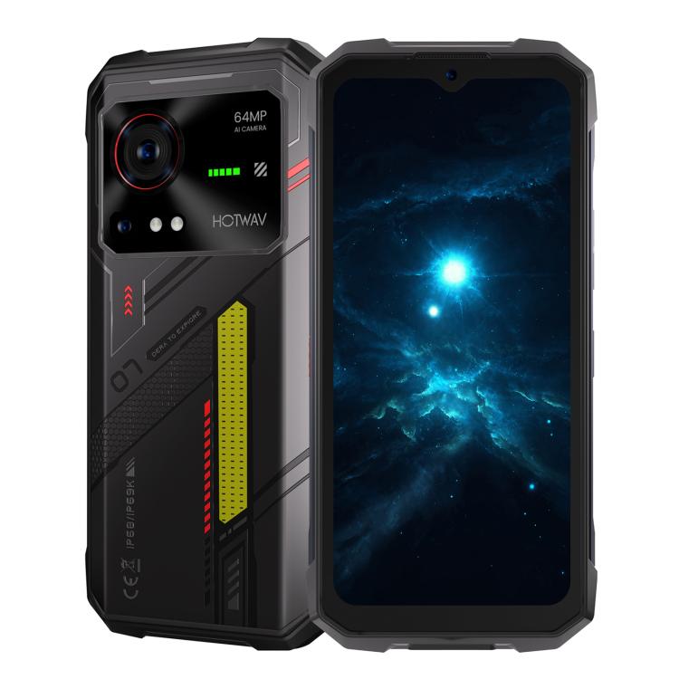 HOTWAV Hyper 7三防機，8GB+256GB，6.6英寸安卓14 天璣7050 5G八核, 網絡：5G, OTG, NFC