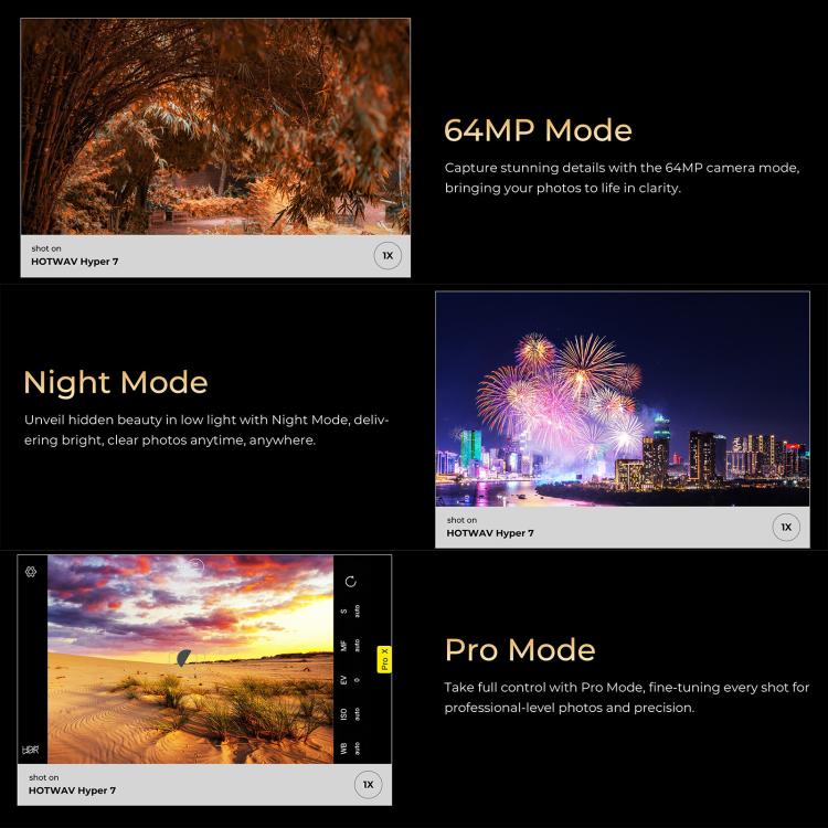 HOTWAV Hyper 7三防機，8GB+256GB，6.6英寸安卓14 天璣7050 5G八核, 網絡：5G, OTG, NFC