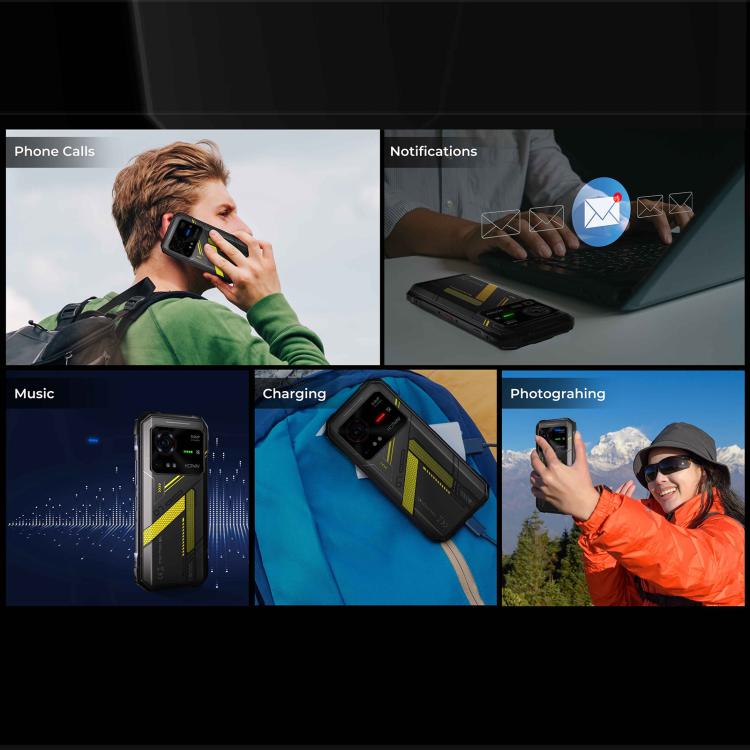 HOTWAV Hyper 7三防機，8GB+256GB，6.6英寸安卓14 天璣7050 5G八核, 網絡：5G, OTG, NFC