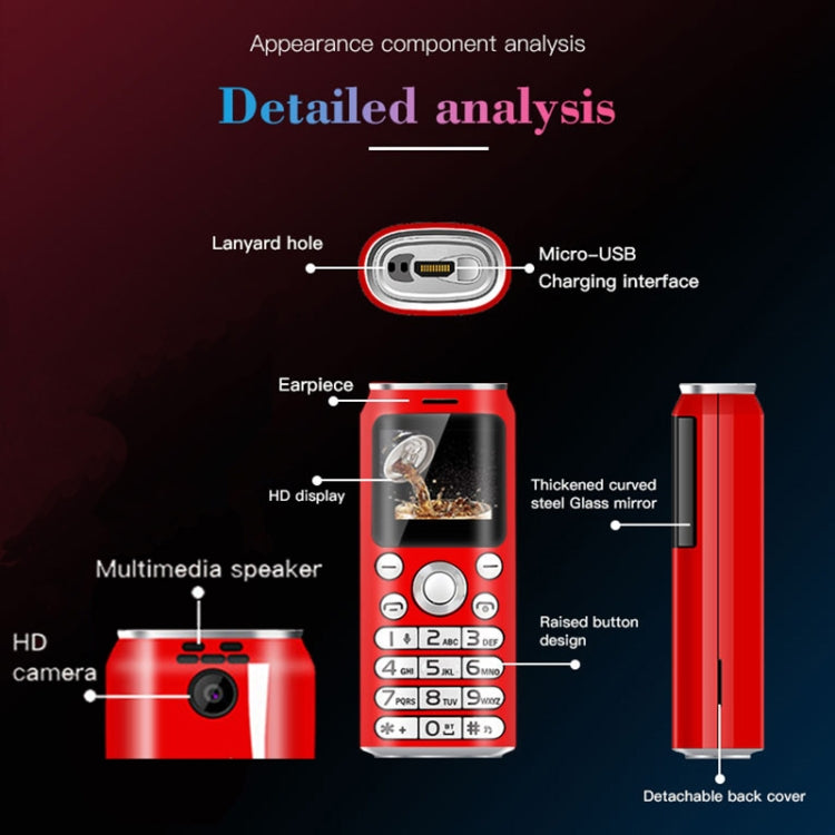 Satrend K8袖珍迷你藍牙小手機, 藍牙撥號器, 藍牙耳機  雙卡雙待