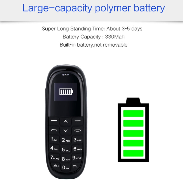 AIEK KK1 袖珍迷你小手機, 藍牙撥號器, 藍牙耳機,防丟 英文鍵盤