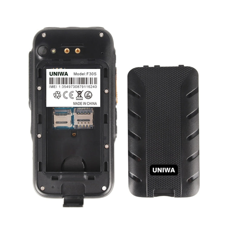 UNIWA F30S 歐版 1GB+8GB 三防機, 4000mAh電池 2.8英寸安卓8.1, MTK6739四核, 4G網絡NFC, SOS