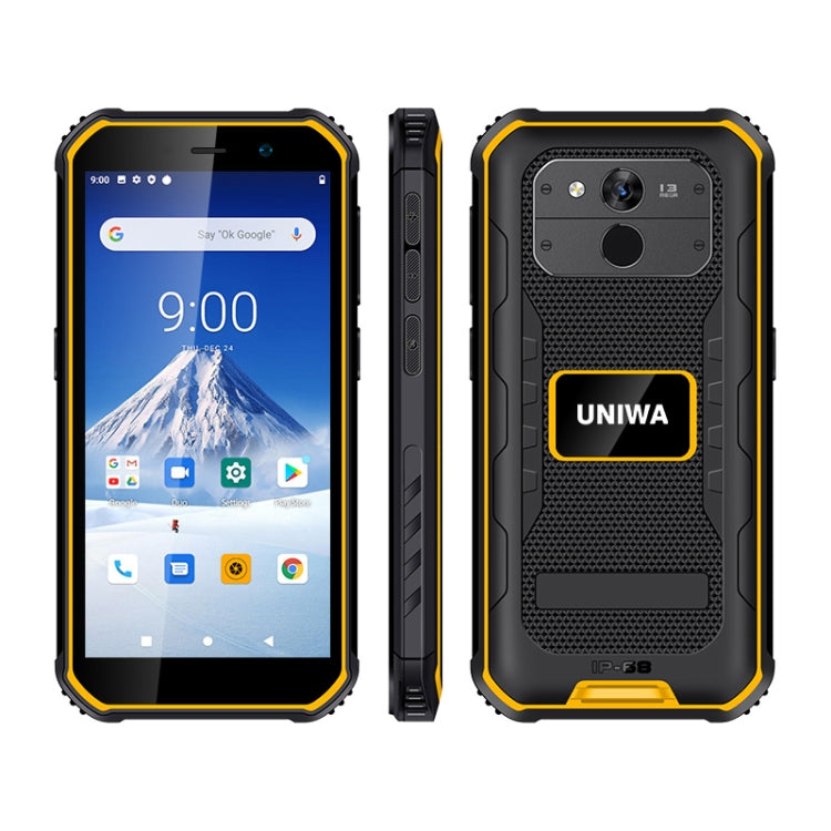 UNIWA F963  3GB+32GB IP68三防機, 5.5英寸安卓10.0, MTK6739四核,NFC, OTG, 4G網絡