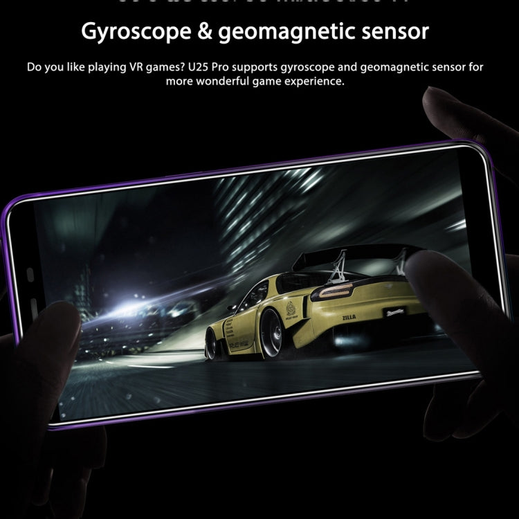 OUKITEL U25 Pro 4GB+64GB 雙后攝像頭,指紋識別, 5.5寸屏安卓8.1, MTK6750T八核1.5GHz主頻, 雙卡4G網絡, OTG, OTA