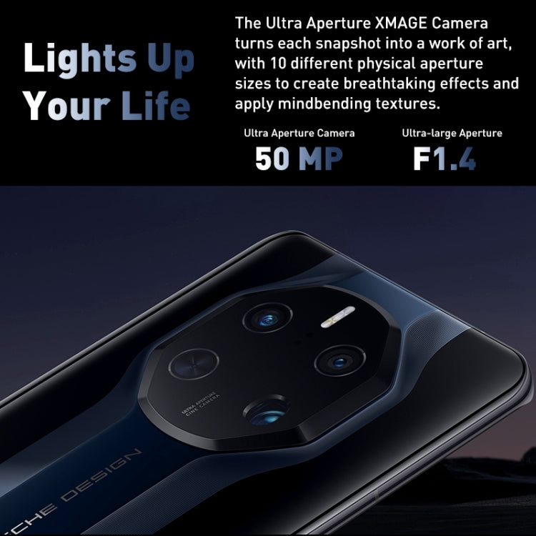 華為HUAWEI Mate 50 RS 保時捷設計 DCO-AL00, 512GB 屏內指紋 后3攝, 6.74寸HarmonyOS 3.0,  Gen1 驍龍8+ 4G八核, 4G網絡,  OTG, NFC 不支持谷歌商店