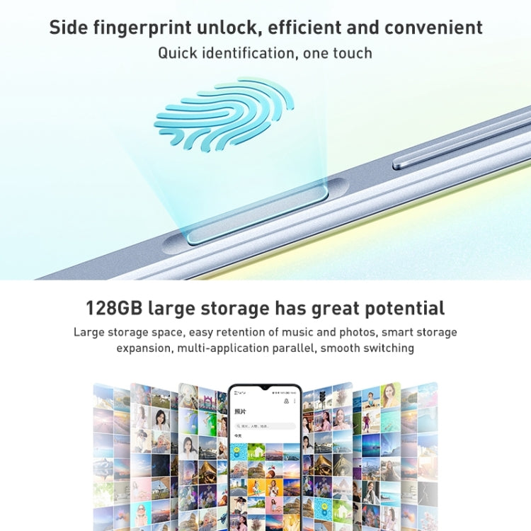 榮耀Play6C5G VNE-AN40 8GB+128GB 全網通 側鍵指紋識別 6.5寸屏Magic UI 5.0 , 高通驍龍 480 Plus八核, 5G網絡, 不支持谷歌商店