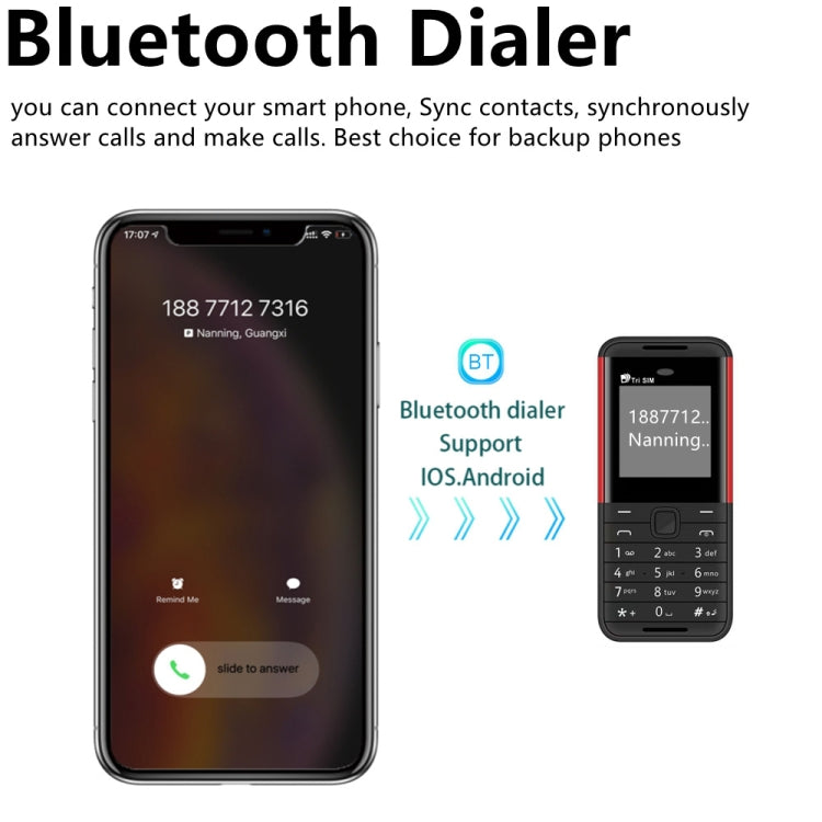 SERVO BM5310 功能機  1.33寸, 藍牙 收音, 魔音, GSM網絡 自動應答，三卡 俄語按鍵