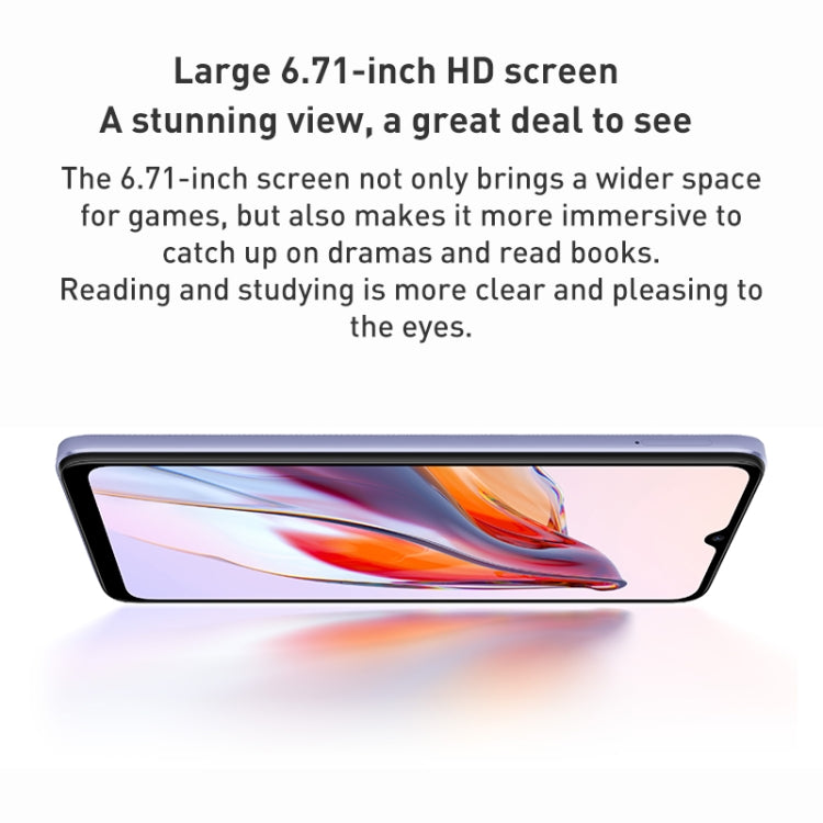 小米紅米 12C 6GB+128GB,  臉部識別, 6.71英寸MediaTekHelio G85八核2.0GHz, MIUI 13, 4G網絡,雙卡, 不支持谷歌商店