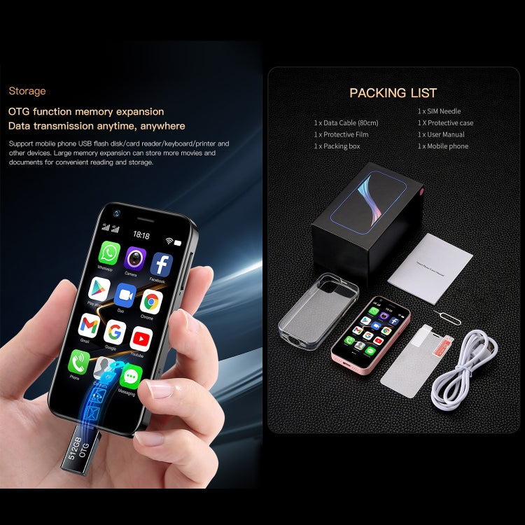 SOYES XS12 Pro, 4GB+32GB, 3.0 inch Android 10.0 MTK6750 Octa Core, Bluetooth, WiFi, FM, OTG, Network: 4G, Dual SIM, Support Google Play