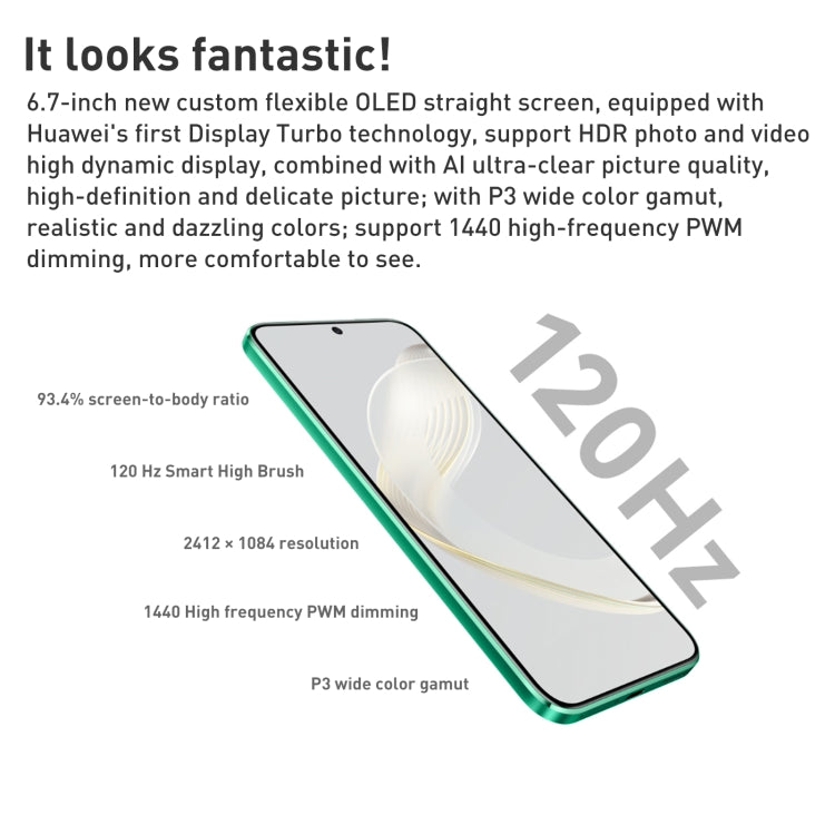 華為nova 11 FOA-AL00, 512GB  6.7寸崑崙玻璃手機, 屏幕指紋  鴻蒙OS 高通驍龍778G 4G八核, 4G網絡, OTG NFC 不支持谷歌商店