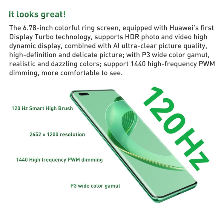 華為nova 11 Pro GOA-AL80, 256GB  6.78寸手機, 屏幕指紋  鴻蒙OS 高通驍龍778G 4G八核, 4G網絡, OTG NFC 不支持谷歌商店