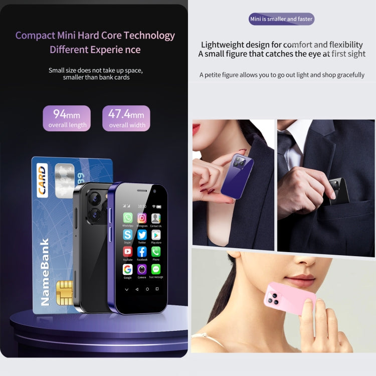 SOYES 14 Pro 3GB+64GB  3.0英寸安卓9.0 MTK6739CW四核 雙卡 4G網絡 OTG, 人臉解鎖 谷歌商店