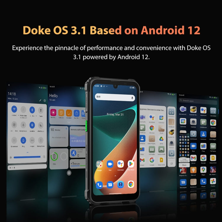 Blackview BV5300 Pro  4GB+64GB IP68三防手機 6580毫安 6.1英寸安卓12, MTK6765 Helio P35八核, 4G網絡, OTG, NFC, 雙卡