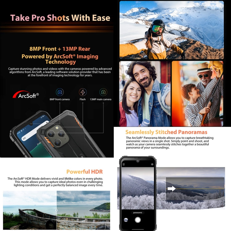 Blackview BV5300 Pro  4GB+64GB IP68三防手機 6580毫安 6.1英寸安卓12, MTK6765 Helio P35八核, 4G網絡, OTG, NFC, 雙卡