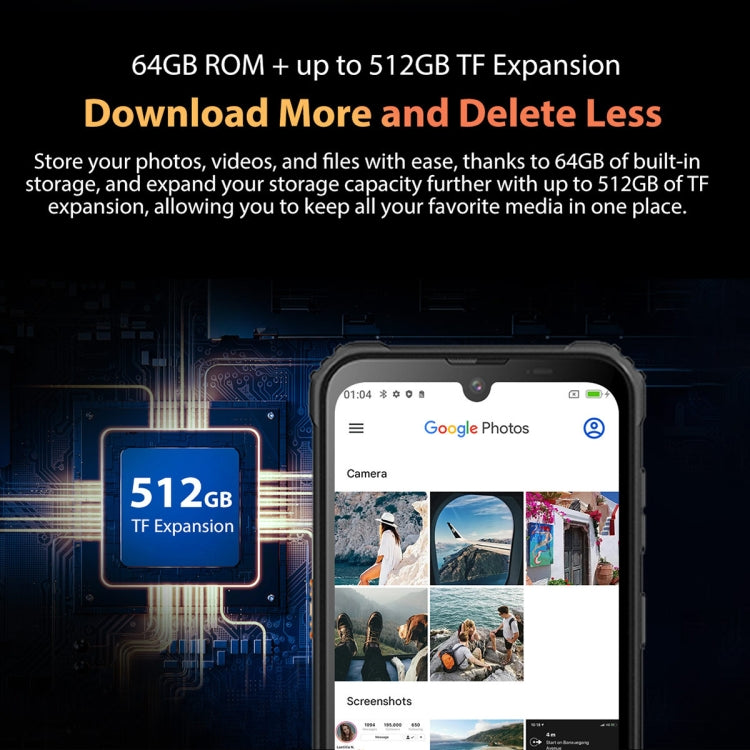 Blackview BV5300 Pro  4GB+64GB IP68三防手機 6580毫安 6.1英寸安卓12, MTK6765 Helio P35八核, 4G網絡, OTG, NFC, 雙卡