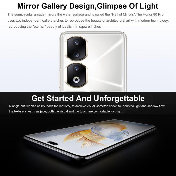 榮耀90 Pro 5G REP-AN00 2億像素16GB+256GB 屏內指紋識別 6.78寸Magic UI 7.1高通驍8+一代八核, 5G網絡, OTG  NFC 不支持谷歌商店