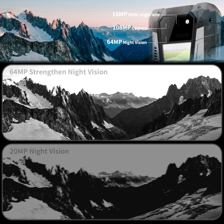Unihertz 8849 Tank 2  12GB+256GB 激光投影儀三防手機 1億像素, 帶夜視,15500mAh大電池, 6.79寸安卓13,MTK6789八核, NFC 4G網絡 全球國際版