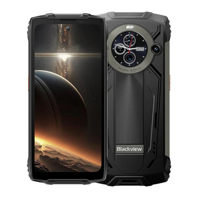 Blackview BV8200三防手機，12GB+256GB，6.5英寸 + 1.3 英寸安卓14 MediaTekHelio G100 MT8781 八核,   NFC, 4G網絡