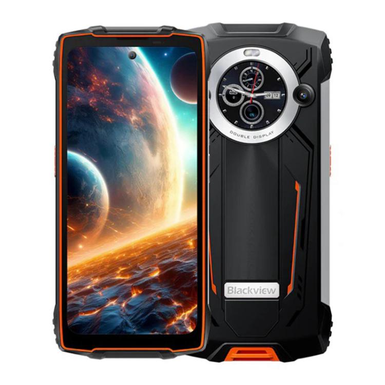 Blackview BV8200三防手機，12GB+256GB，6.5英寸 + 1.3 英寸安卓14 MediaTekHelio G100 MT8781 八核,   NFC, 4G網絡