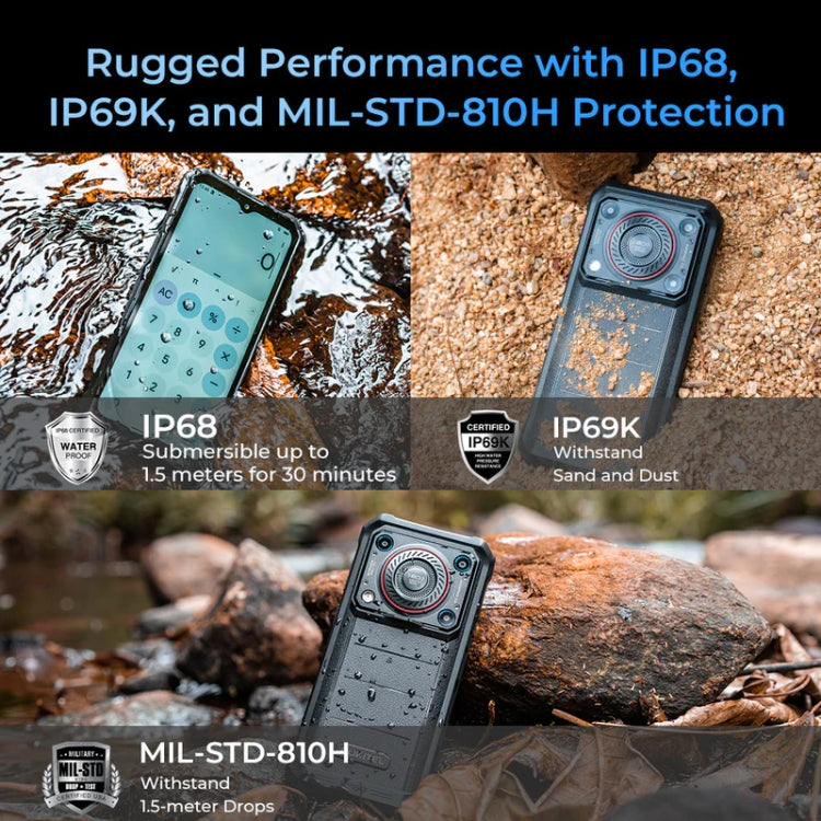 Oukitel WP36 Pro，6GB+256GB，IP68/IP69K三防機, 6.52英寸聯發科MT8788八核，NFC, OTG, 網絡：4G