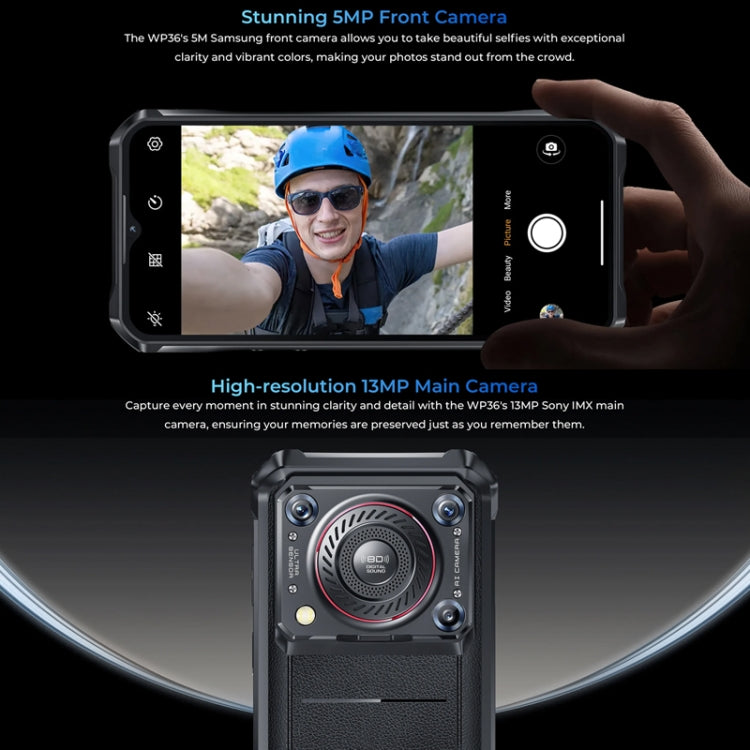 Oukitel WP36 Pro，6GB+256GB，IP68/IP69K三防機, 6.52英寸聯發科MT8788八核，NFC, OTG, 網絡：4G