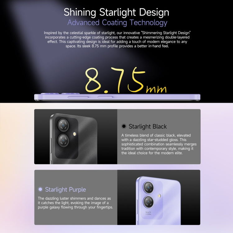 歐樂風Ulefone Note 21, 4GB+128GB, 面部/指紋識別 6.56寸屏安卓14 Unisoc T606八核, 4G網絡, 雙卡, OTG