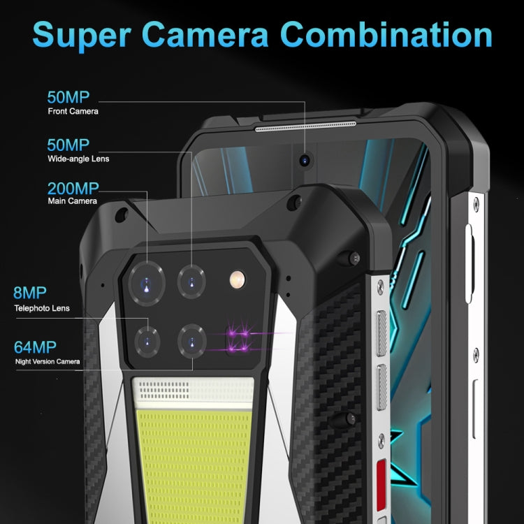 Unihertz Tank 3 / 8849，16GB+512GB， 200MP 攝像頭，夜視版，23800mAh 電池，6.79 英寸 Android 13 天璣 8200 八核，網絡：5G