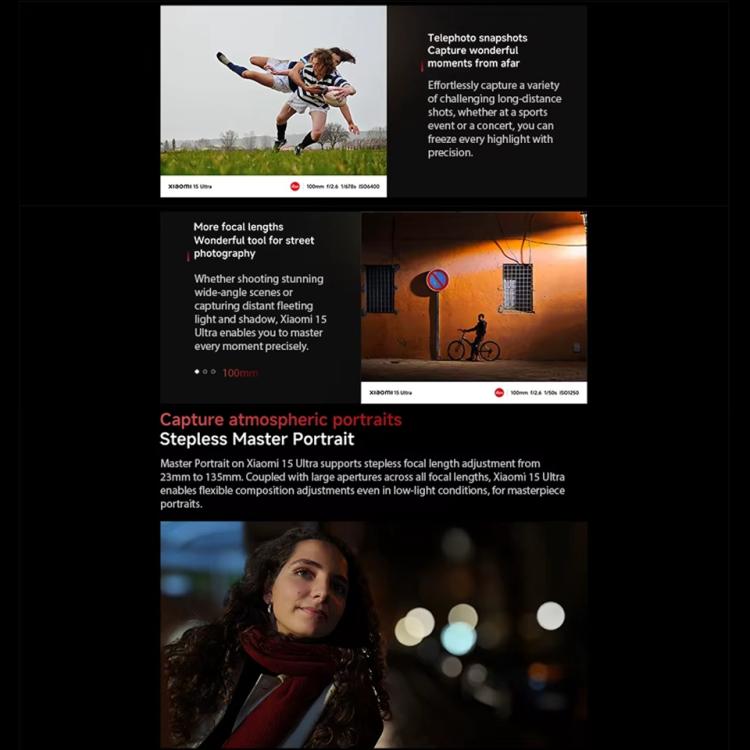 小米Xiaomi  15 Ultra國際版，16GB+512GB，3D 超聲波指紋, 6.73英寸Xiaomi HyperOS 2 驍龍8至尊版移動平台八核, NFC, 5G網絡