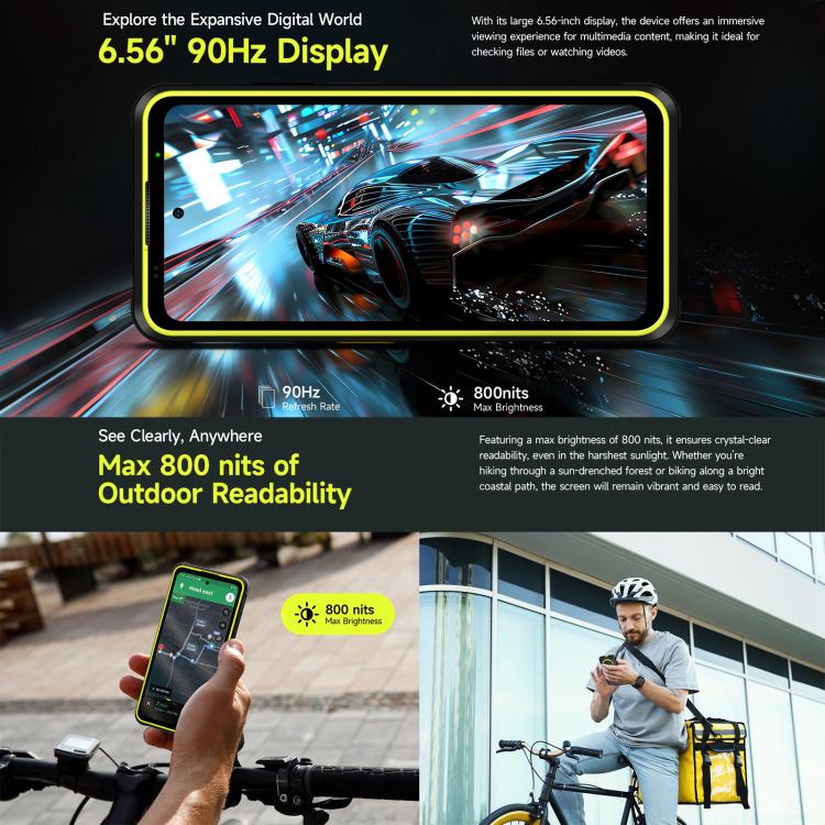 Ulefone Armor X31，6GB+128GB，夜視，IP68/IP69K三防機  6.56英寸安卓14 MediaTek Helio G91八核, 網絡：4G, NFC, OTG