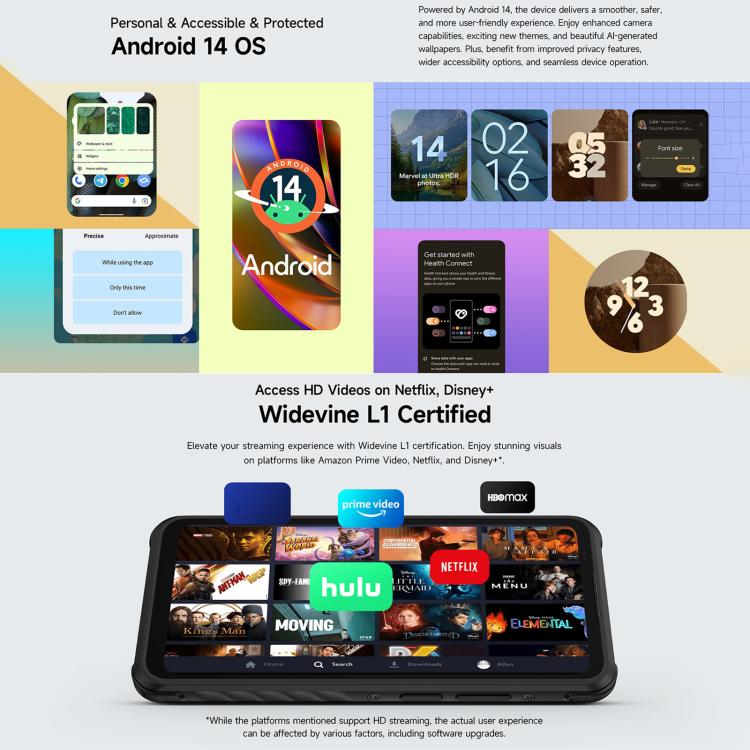 Ulefone Armor X31，6GB+128GB，夜視，IP68/IP69K三防機  6.56英寸安卓14 MediaTek Helio G91八核, 網絡：4G, NFC, OTG