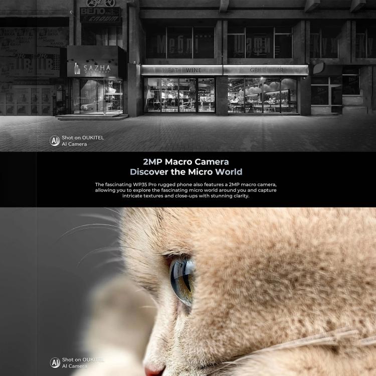 Oukitel WP35 Pro 5G，12GB+512GB，IP68/IP69K三防機, 6.6英寸 天璣6300八核，NFC, OTG, 網絡：5G  , WP35 Pro 5G
