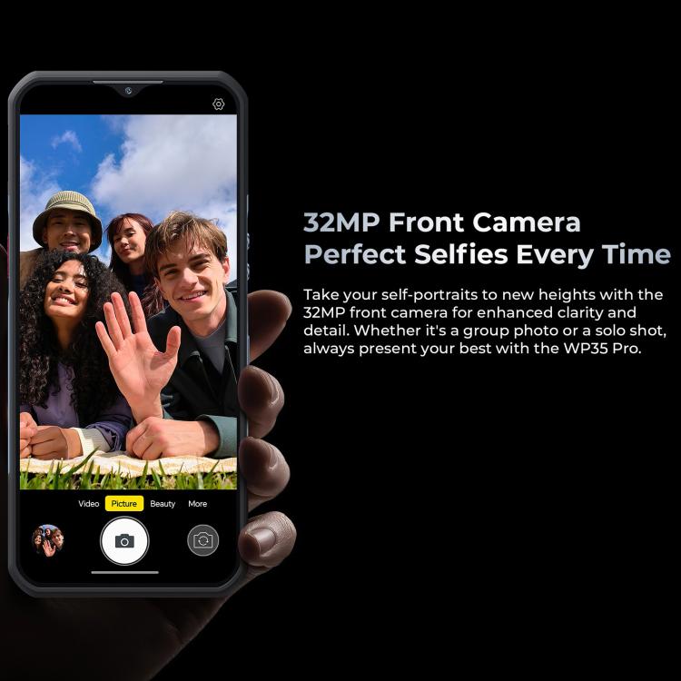 Oukitel WP35 Pro 5G，12GB+512GB，IP68/IP69K三防機, 6.6英寸 天璣6300八核，NFC, OTG, 網絡：5G  , WP35 Pro 5G