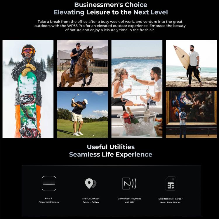 Oukitel WP35 Pro 5G，12GB+512GB，IP68/IP69K三防機, 6.6英寸 天璣6300八核，NFC, OTG, 網絡：5G  , WP35 Pro 5G
