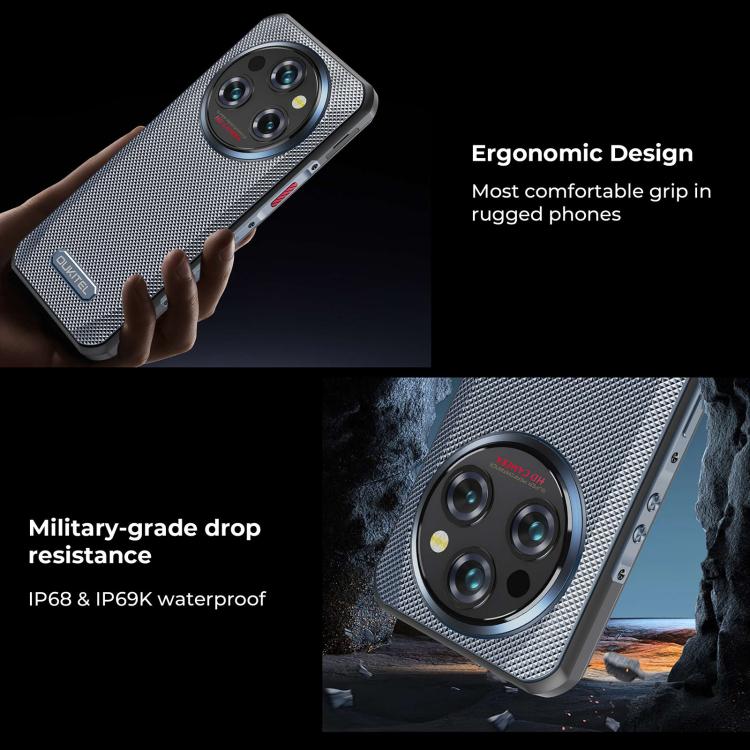 Oukitel WP35 Pro 5G，12GB+512GB，IP68/IP69K三防機, 6.6英寸 天璣6300八核，NFC, OTG, 網絡：5G