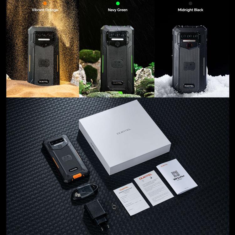 Oukitel WP23 Plus ，8GB+256GB 三防機，6.52英寸安卓14 Unisoc T606 八核，NFC，OTG, 網絡：4G