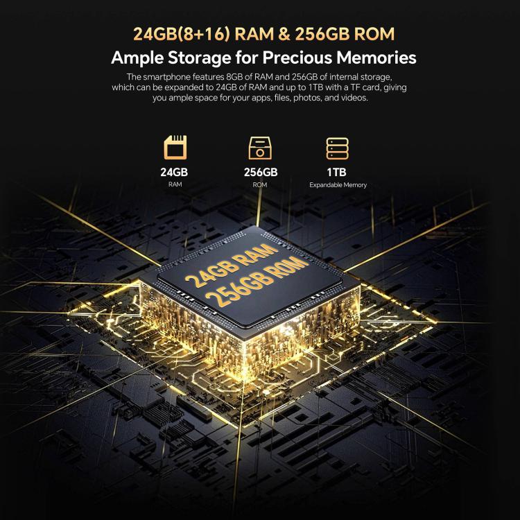 Oukitel WP23 Plus ，8GB+256GB 三防機，6.52英寸安卓14 Unisoc T606 八核，NFC，OTG, 網絡：4G