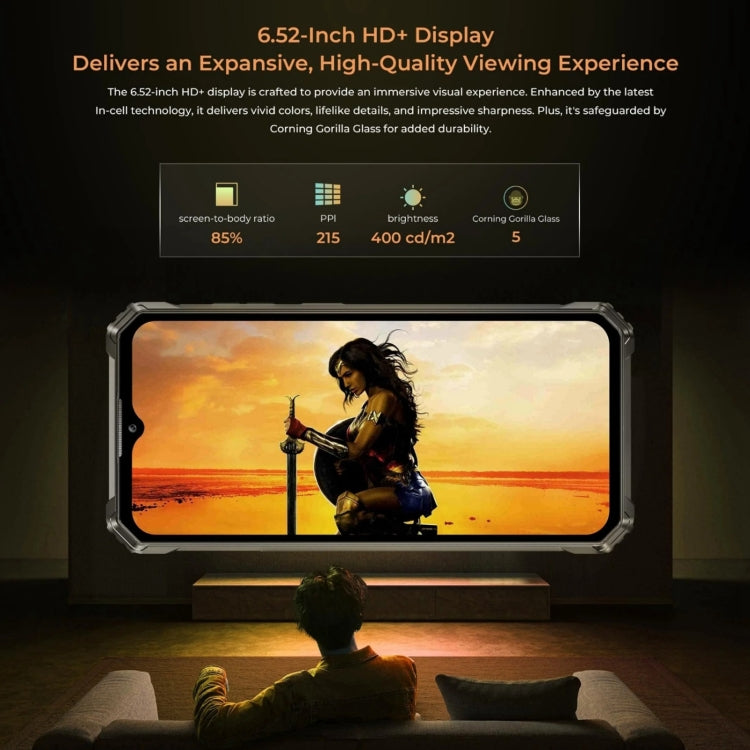 Oukitel G1，6GB+256GB，三防機, 6.52英寸按照14， T606八核，NFC, OTG, 網絡：4G