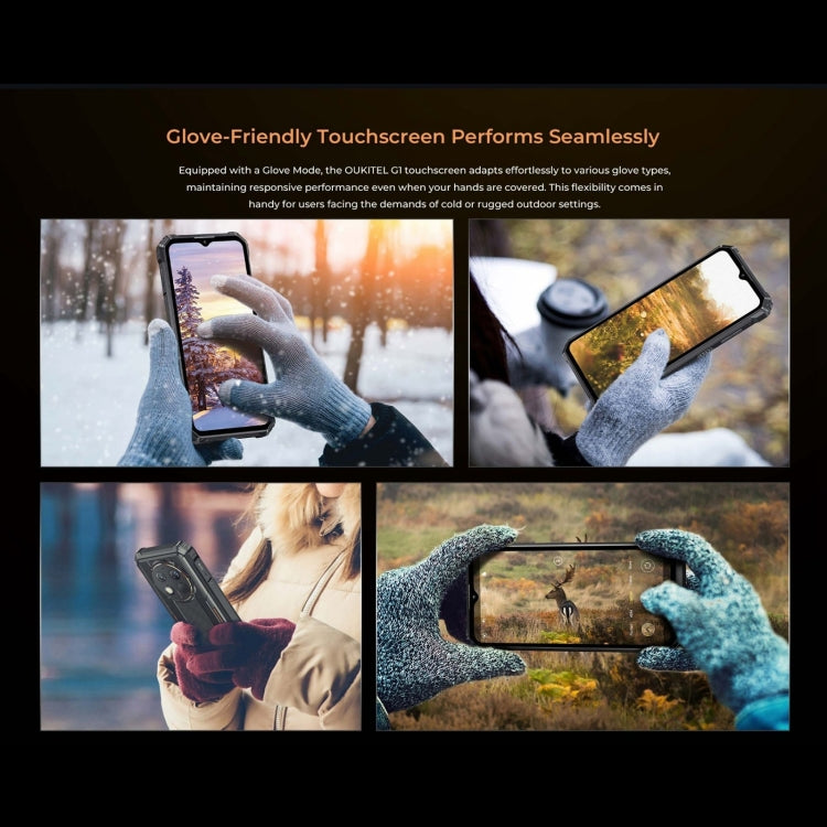 Oukitel G1，6GB+256GB，三防機, 6.52英寸按照14， T606八核，NFC, OTG, 網絡：4G