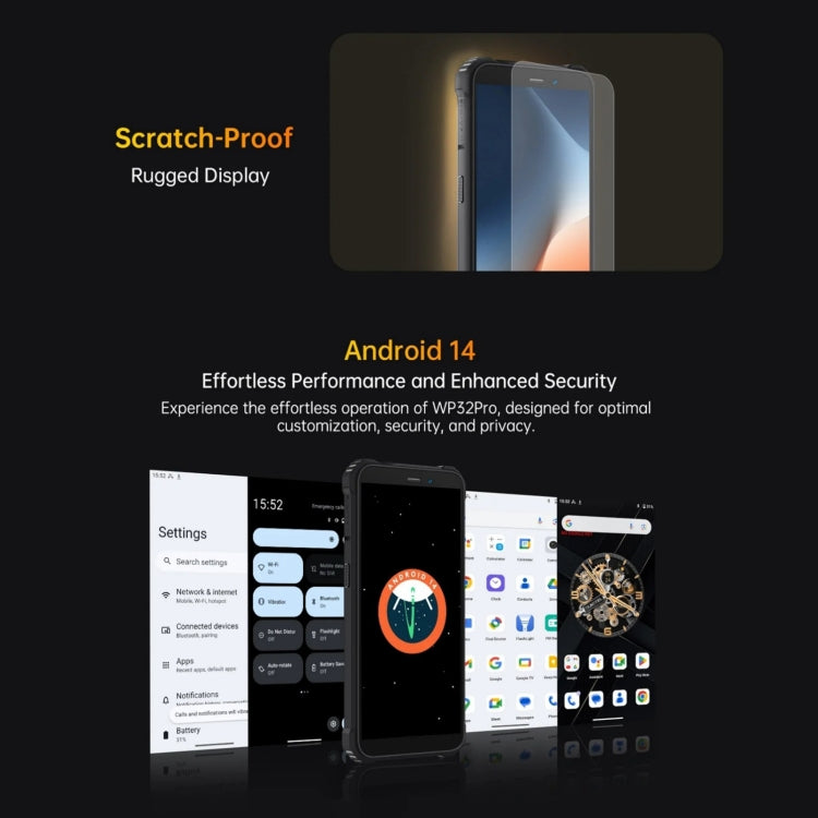 Oukitel WP32 Pro，6GB+256GB，IP68/IP69K三防機, 6英寸安卓14  T606八核，OTG, 網絡：4G