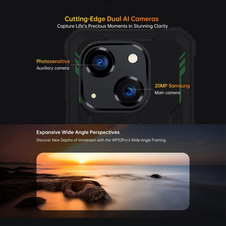 Oukitel WP32 Pro，6GB+256GB，IP68/IP69K三防機, 6英寸安卓14  T606八核，OTG, 網絡：4G