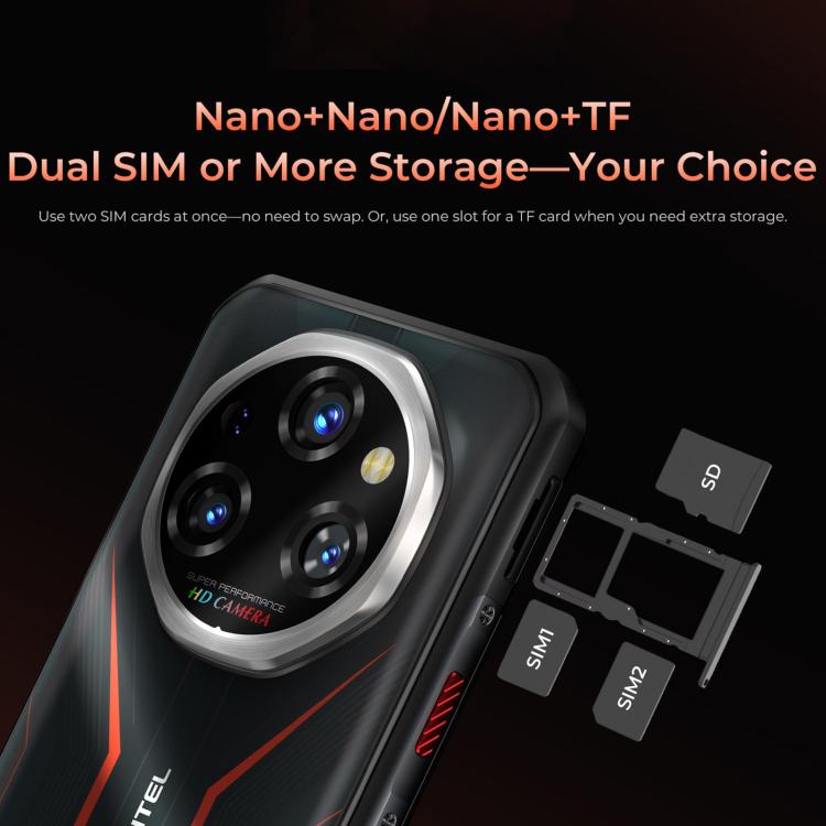 Oukitel WP55 5G，12GB+256GB，IP68/IP69K三防機, 一億像素 6.6英寸聯發科天璣7025八核，NFC, OTG, 網絡：5G  , WP55