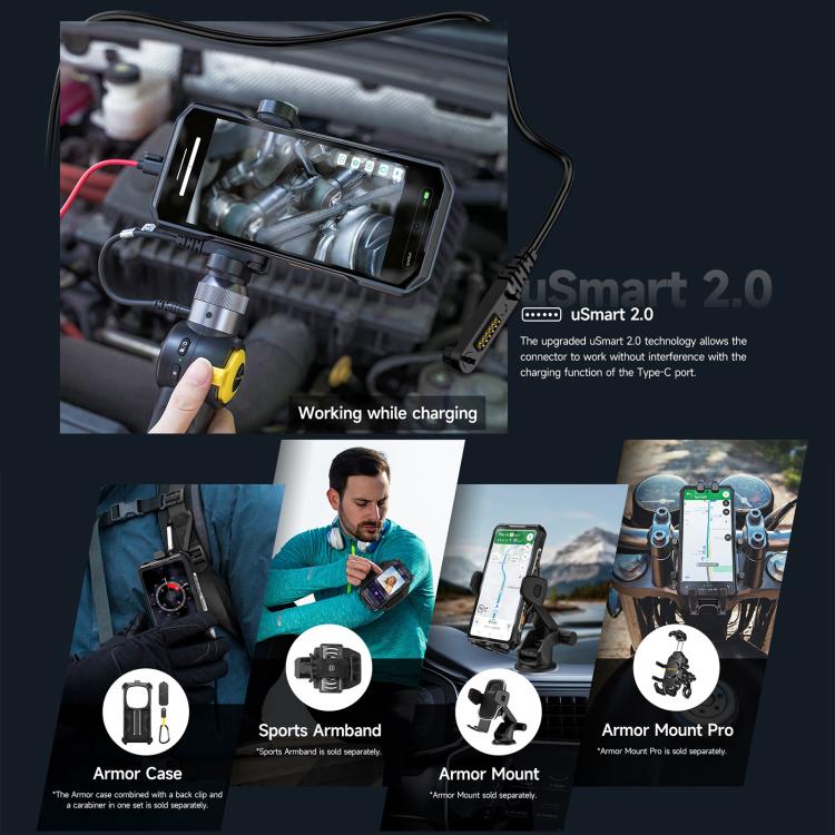 Ulefone Armor 28 Pro 三防機  16GB+512GB,  夜視，6.67英寸安卓15天璣7300八核, 網絡：5G, NFC