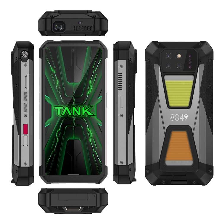 Unihertz 8849 Tank 3S 夜視投影儀三防機，12GB+256GB，6.79 英寸Android 14天璣 8200 八核，網絡：5G