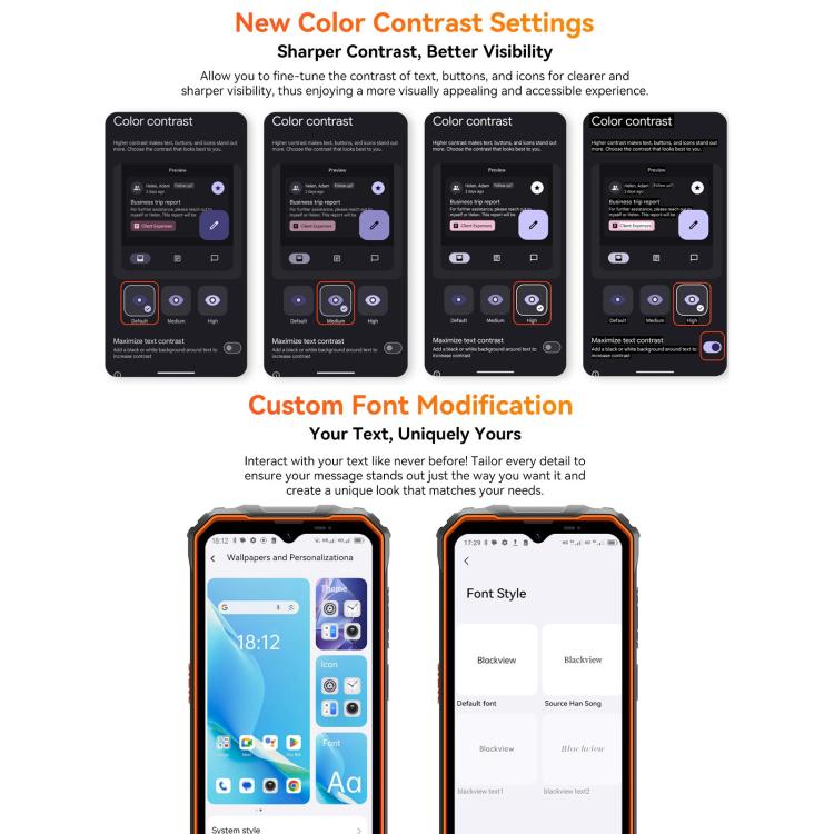 Blackview Oscal Marine 2，4GB+64GB，6.56英寸安卓15 Unisoc UMS9230E T615八核, 網絡：4G, OTG, NFC