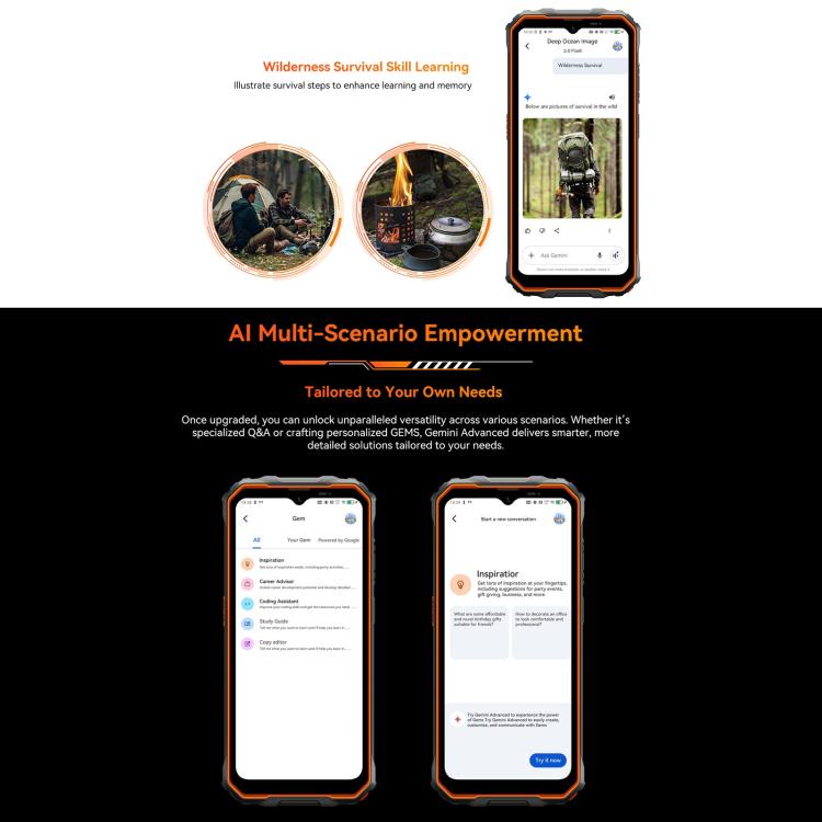 Blackview Oscal Marine 2，8GB+256GB，6.56英寸安卓15 Unisoc UMS9230E T615八核, 網絡：4G, OTG, NFC