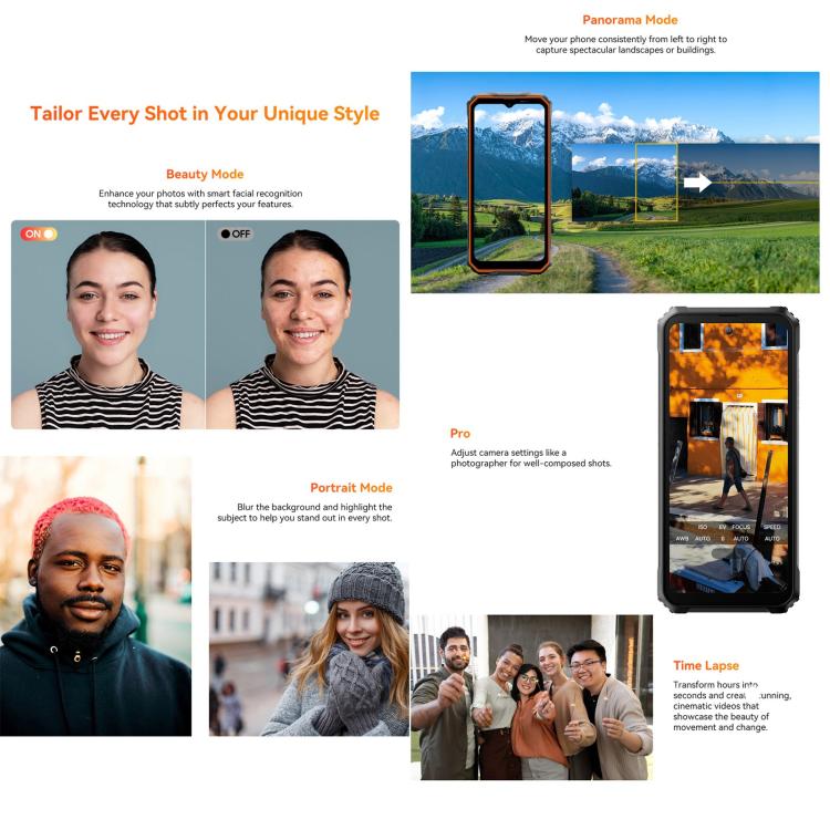 Blackview Oscal Marine 2，8GB+256GB，6.56英寸安卓15 Unisoc UMS9230E T615八核, 網絡：4G, OTG, NFC