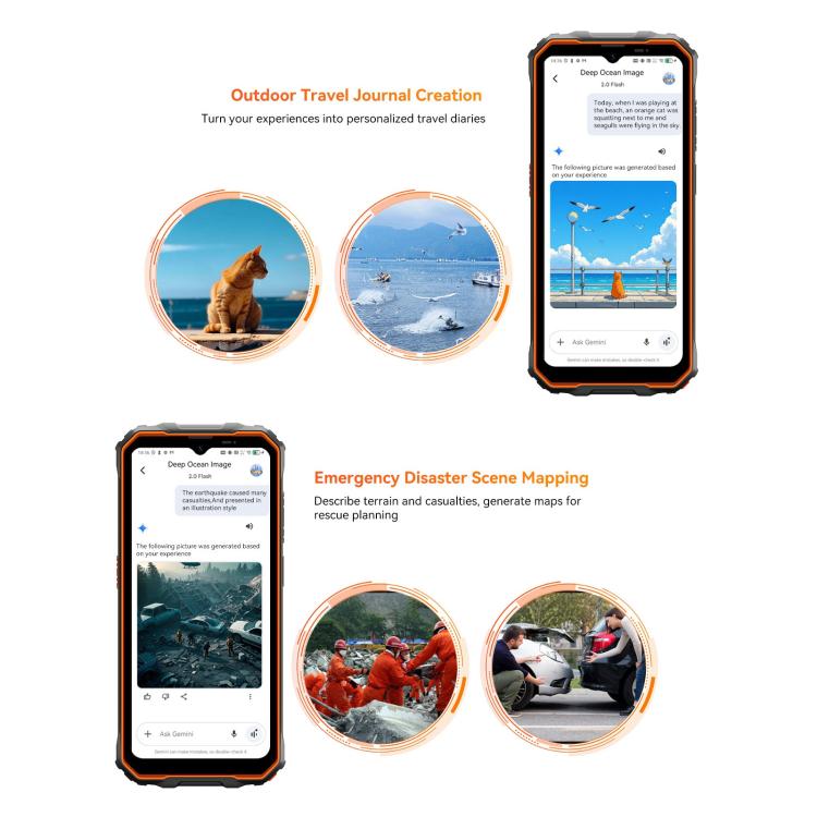 Blackview Oscal Marine 2，8GB+256GB，6.56英寸安卓15 Unisoc UMS9230E T615八核, 網絡：4G, OTG, NFC
