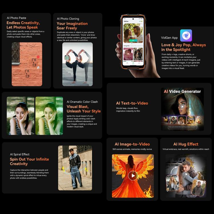 Blackview Oscal Pilot 3 5G三防機，12GB+256GB，6.56英寸安卓15聯發科天璣 6300八核, 網絡：5G, OTG, NFC