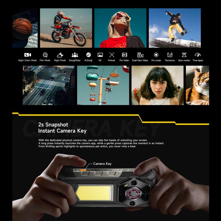 Ulefone Armor 30，12GB+512GB，夜視，IP68/IP69K三防機  6.95英寸安卓15聯發科 Helio G100八核, 網絡：4G, NFC, OTG
