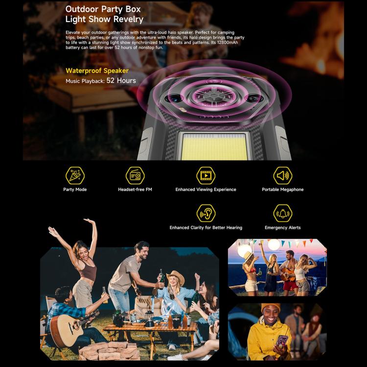 Ulefone Armor 30，12GB+512GB，夜視，IP68/IP69K三防機  6.95英寸安卓15聯發科 Helio G100八核, 網絡：4G, NFC, OTG
